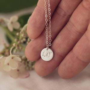 MINI nyaklánc monogrammal